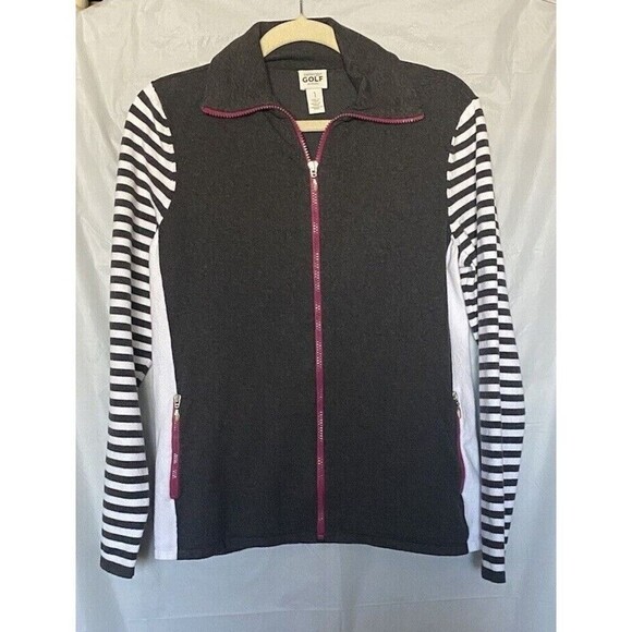 Chico’s Zenergy Golf Jacket Women's Sz 1 US Size Small (8) Full Zip Top - Picture 1 of 8